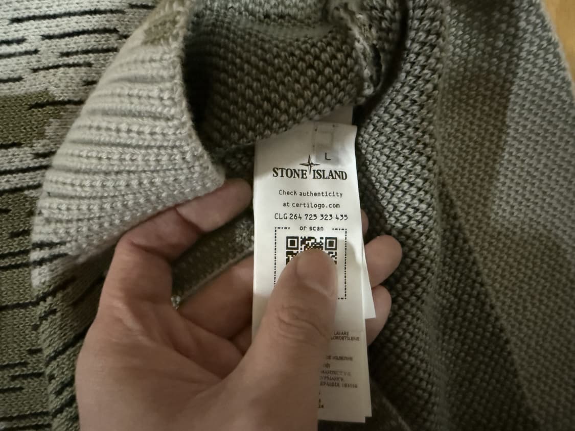 스톤아일랜드 레인 카모 자카드 크루넥 니트 상품이미지7