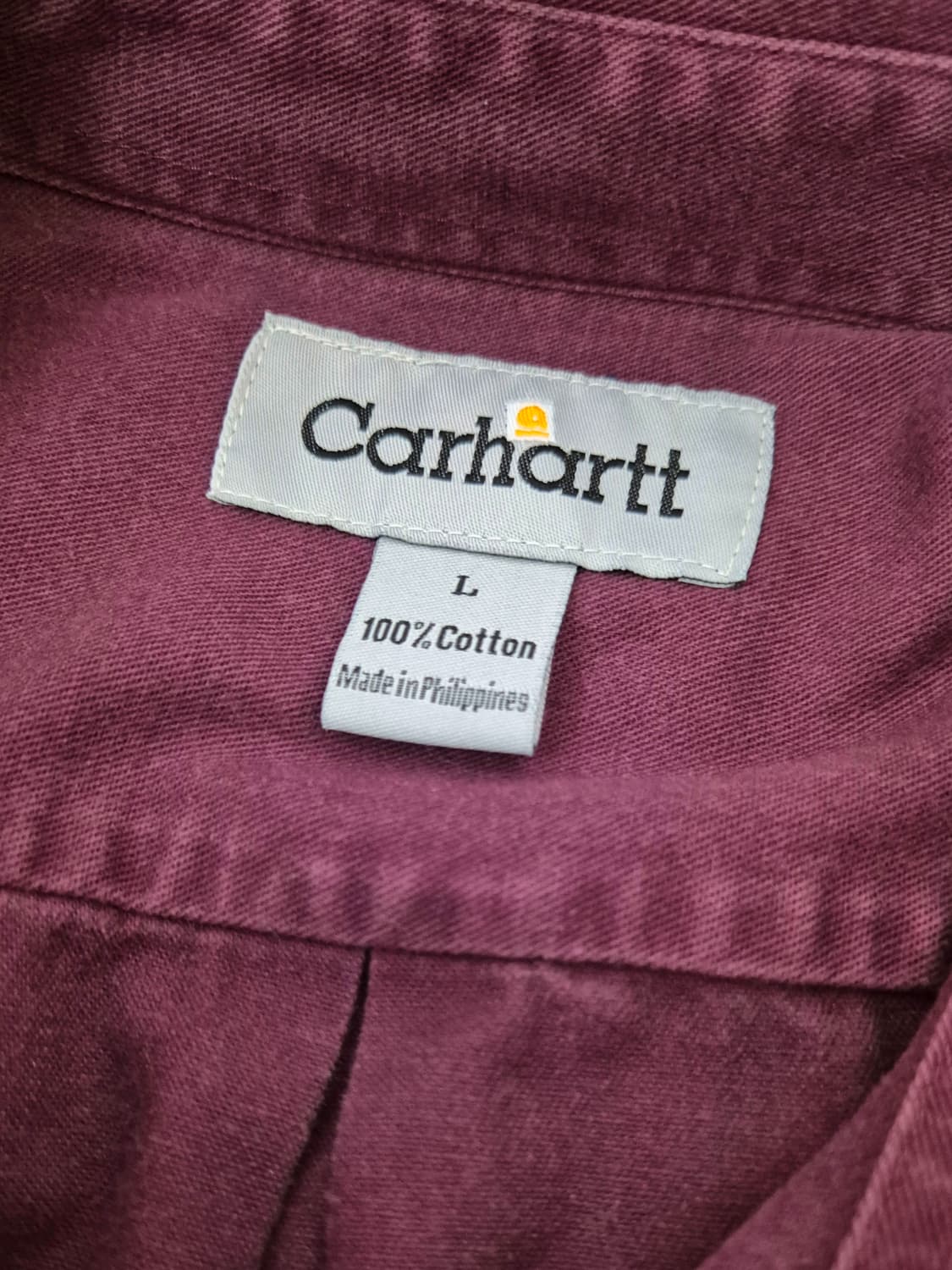 칼하트 버건디 긴팔셔츠 L 상품이미지3