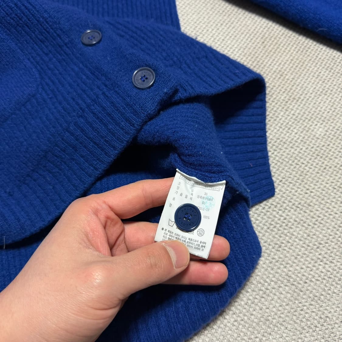 라코스테 브이넥 우먼스 가디건 상품이미지3