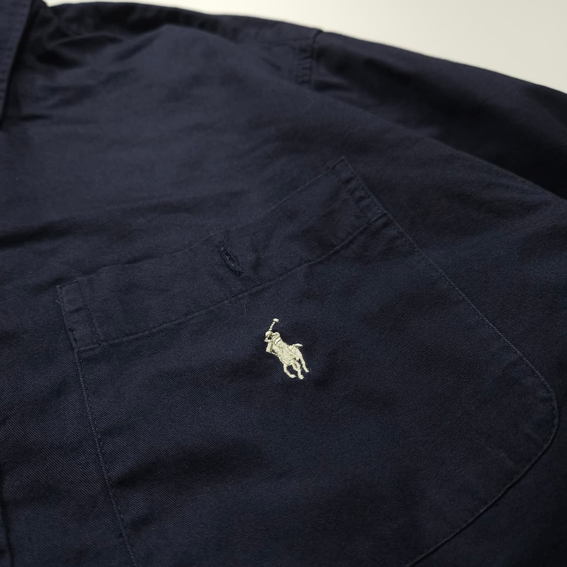 폴로 랄프로렌 포니 로고 미니멀 박시핏 셔츠 (XL) 상품이미지3