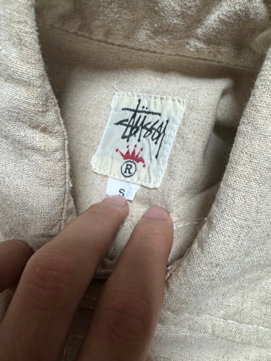 90s 스투시 크라운택 셔츠  상품이미지5