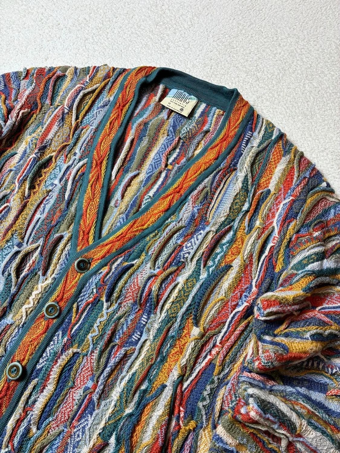 림노스 90's 3D 케이블 크롭 울 니트 가디건 PN6981 상품이미지2