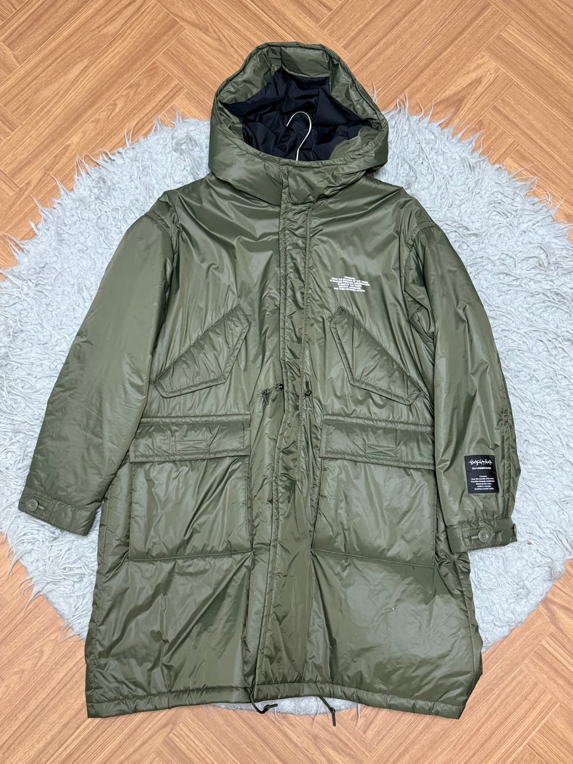 [L] Undercover X GU 피쉬테일 파카 올리브 상품이미지3