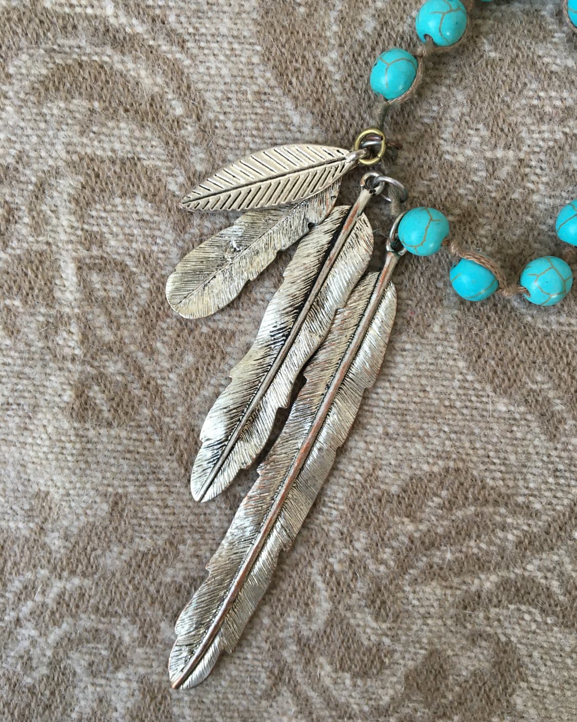 feather pendent necklace 상품이미지2
