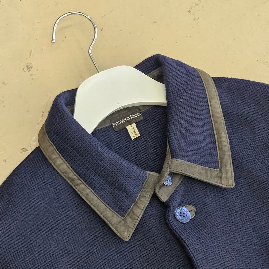 STEFANO RICCI 스테파노 리치 울 핸드 니트 자켓 XL 상품이미지3