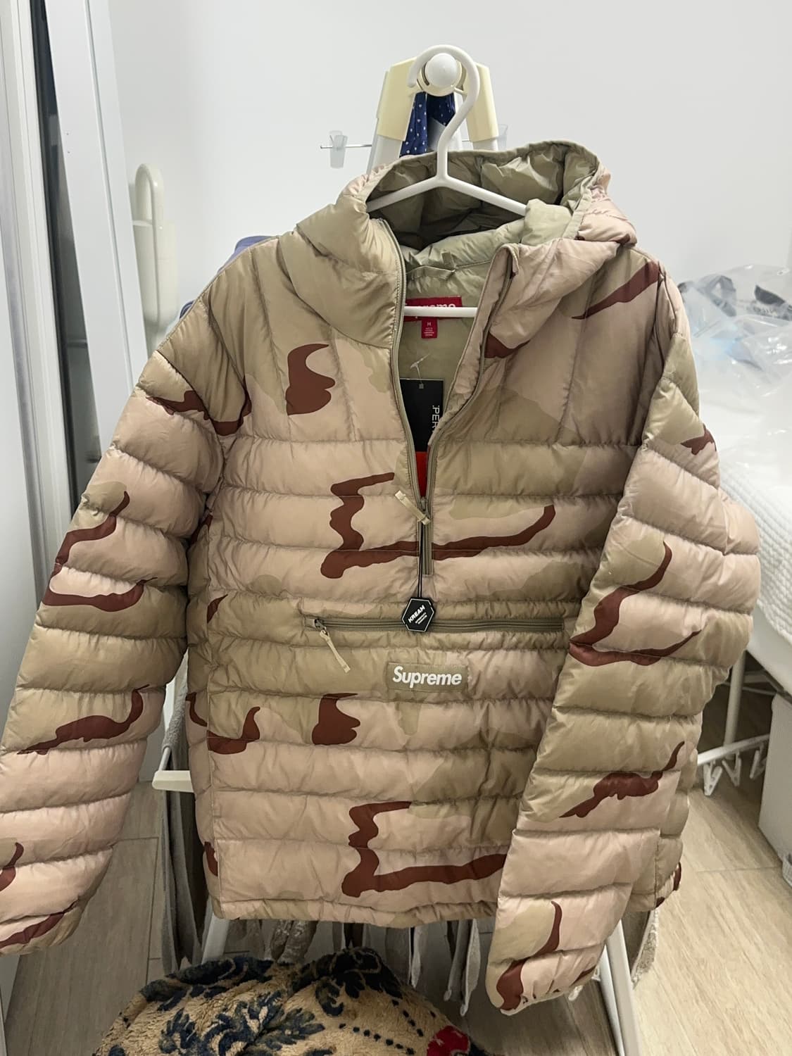 슈프림 마이크로다운 하프집 새상품 M 상품이미지1