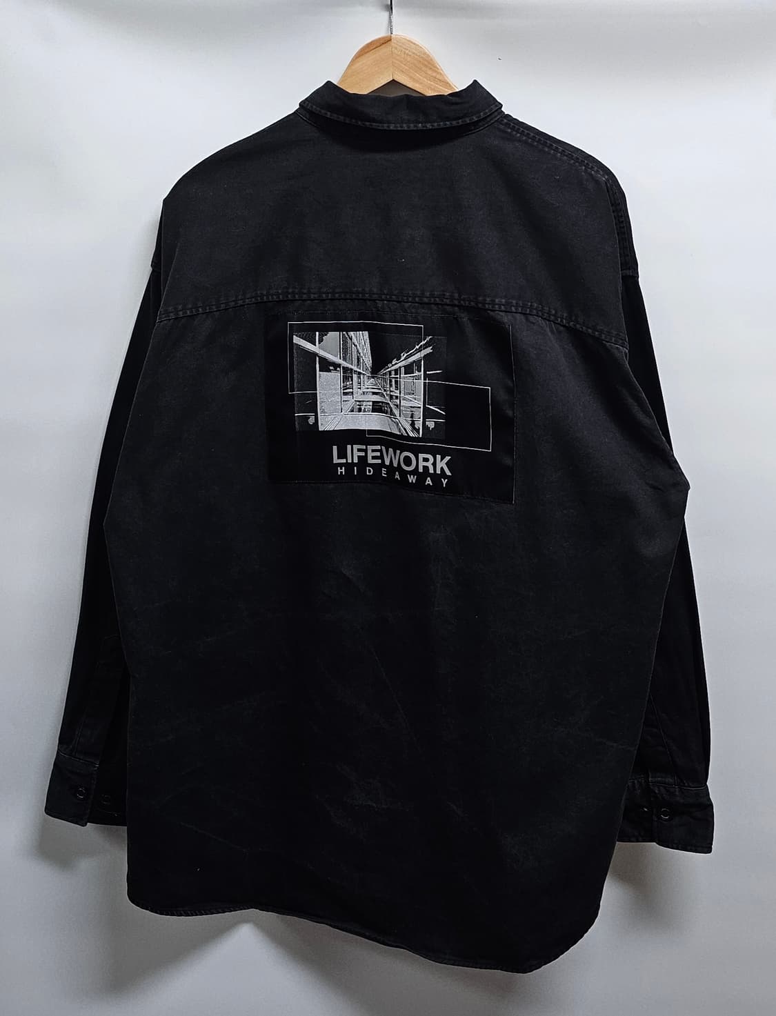 라이프워크 워싱 데님셔츠 L 상품이미지2