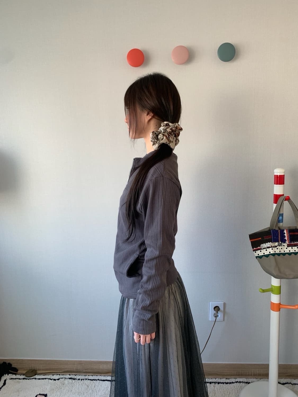 cotton pleats zip up 상품이미지4