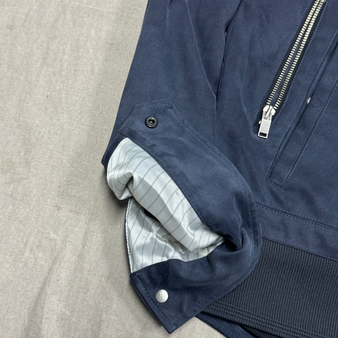 시스템 락스터드 스웨이드 자켓 100 상품이미지6