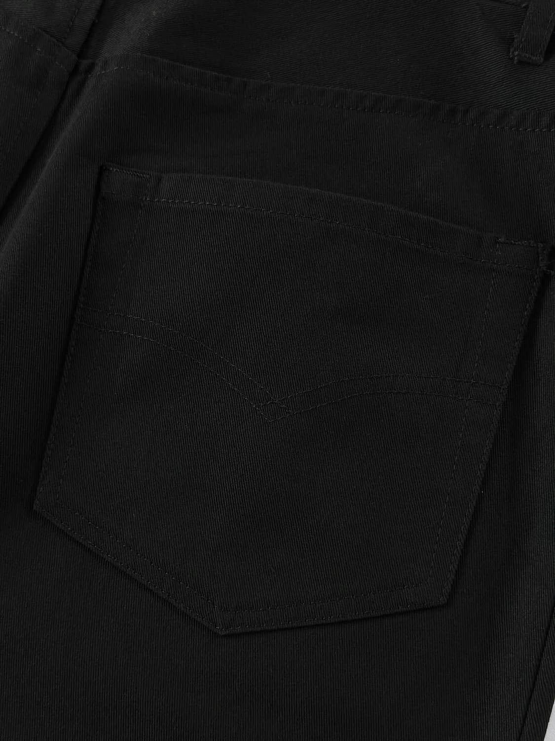 00s 트리콧 꼼데 가르송 블랙 코튼 롱 스커트 상품이미지9