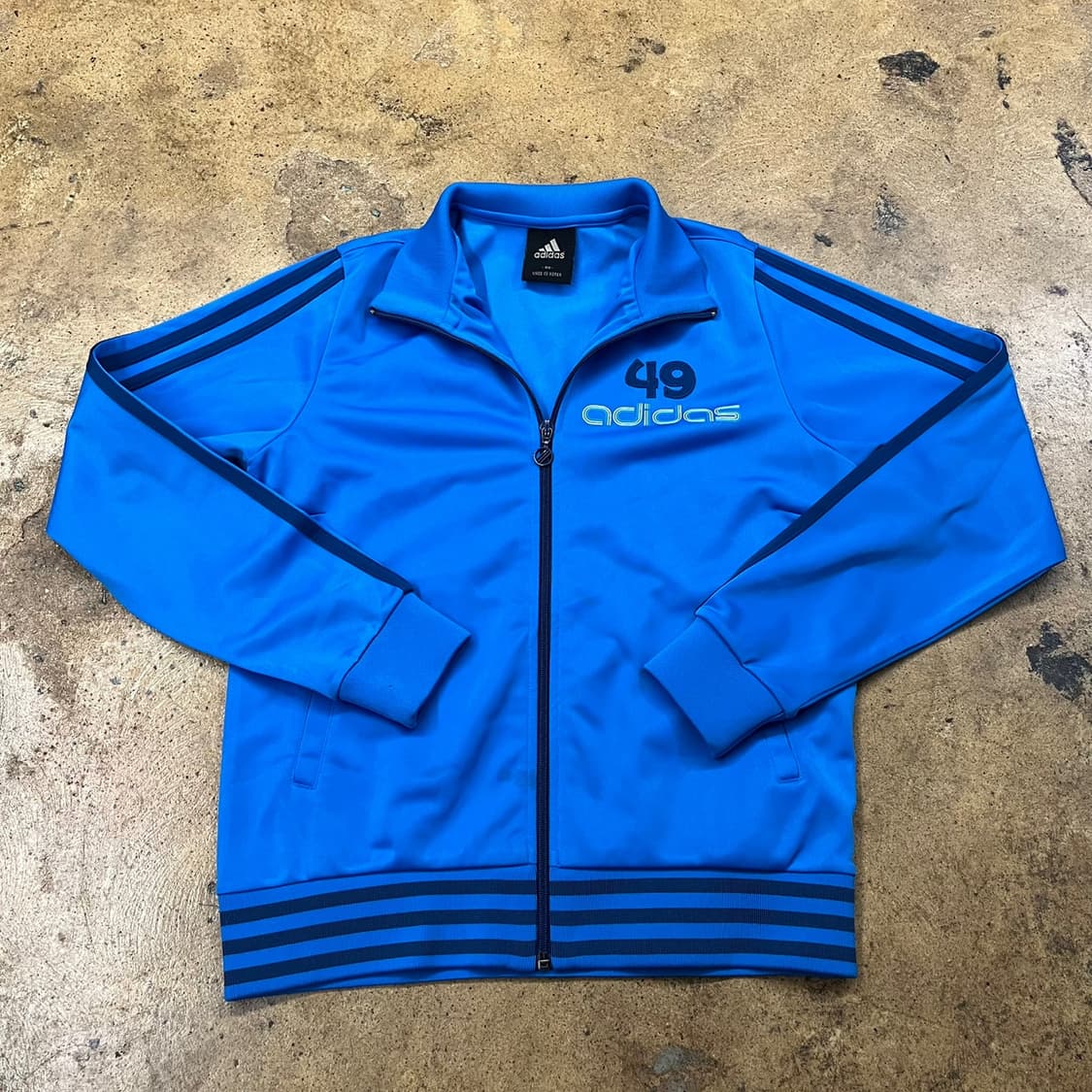 아디다스 스트라이프 블루 져지 트랙탑 90 상품이미지2