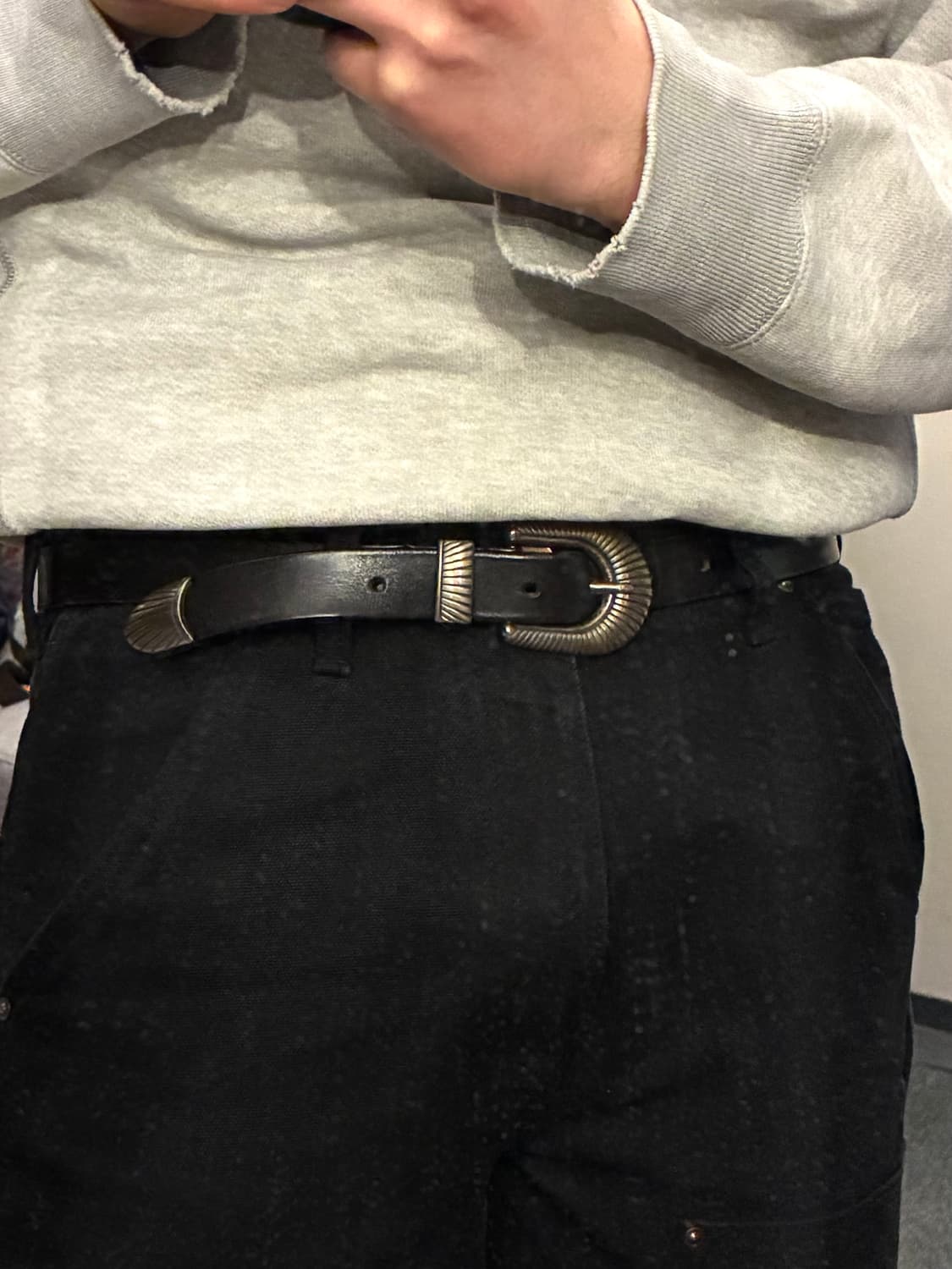 (28~32)ZARA 자라 리얼 레더 웨스턴벨트 가죽벨트 상품이미지10