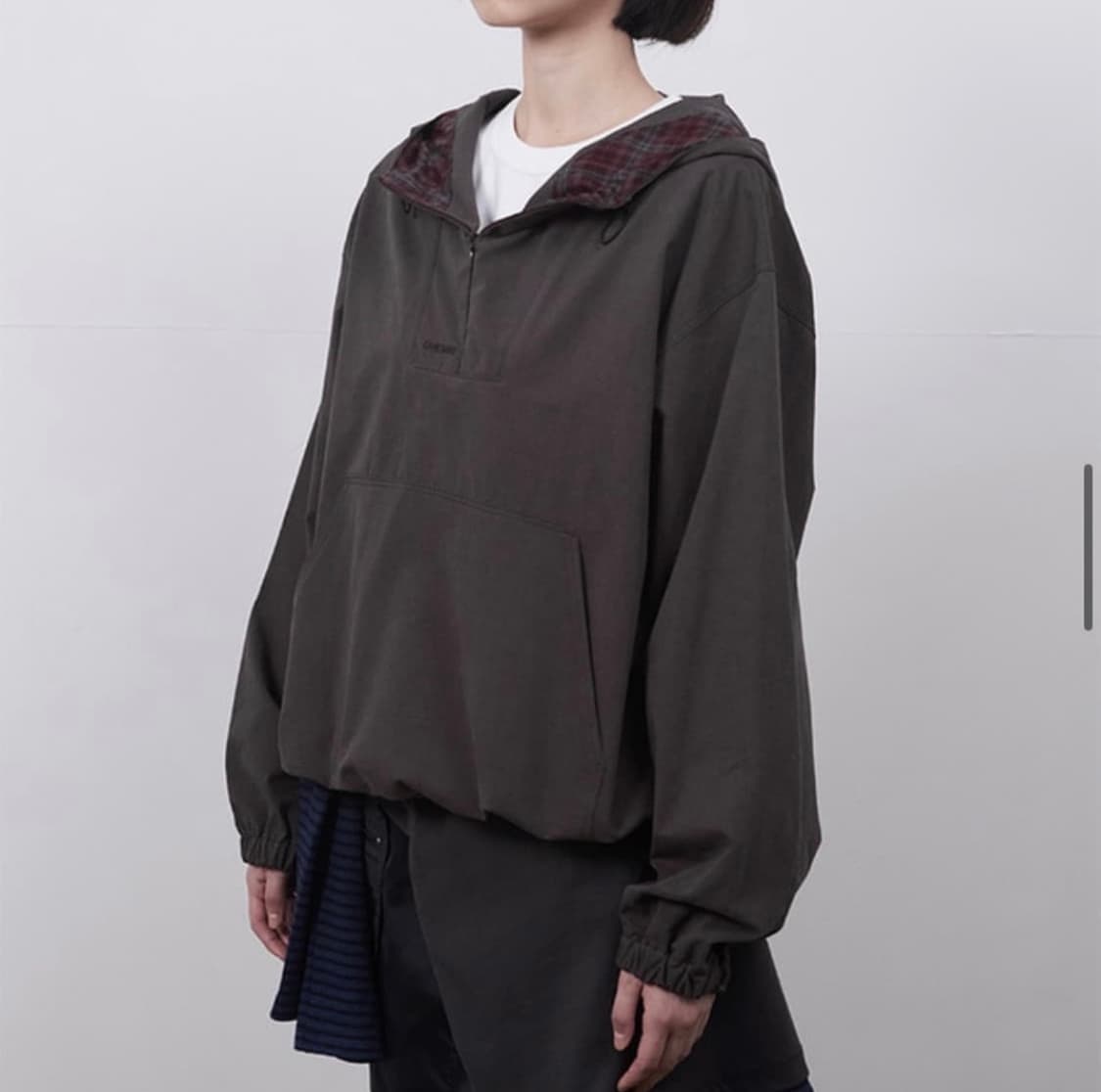 오헤시오 후드 아노락 브라운 상품이미지3