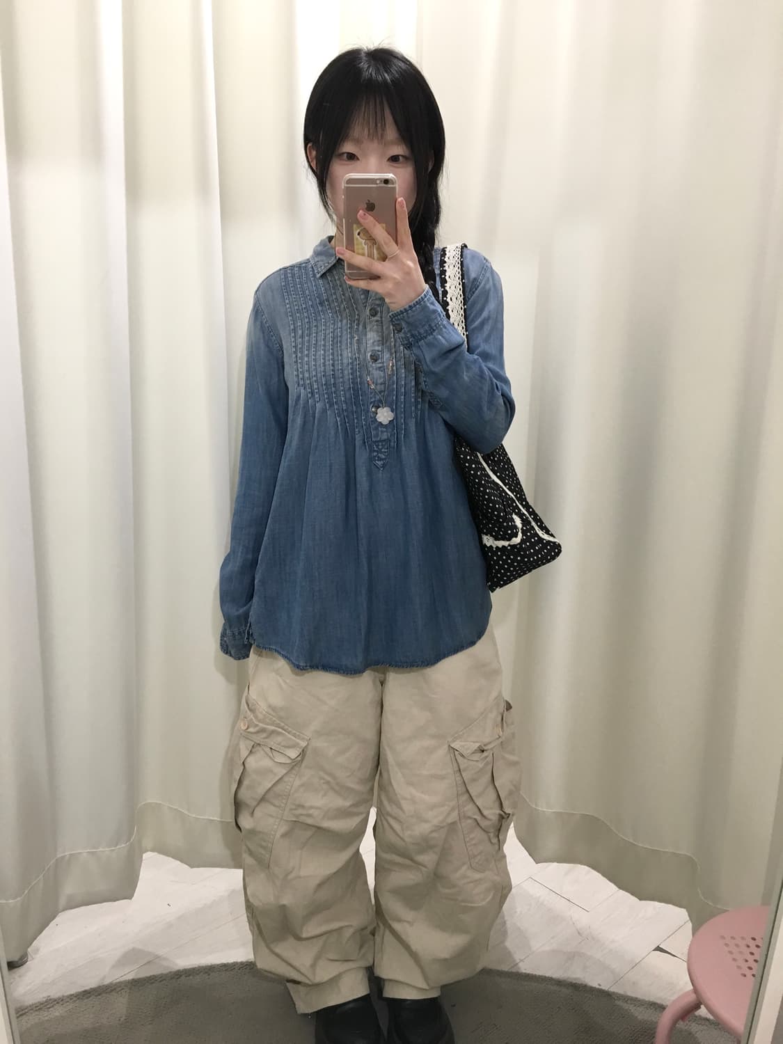 American eagle denim blouse 상품이미지2