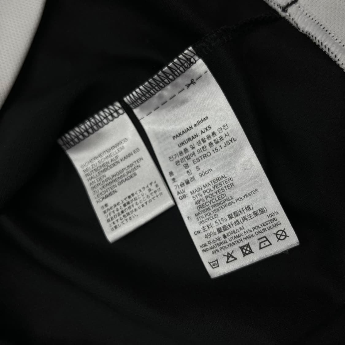 아디다스 에센셜 화이트라인 블랙 매쉬 롱슬리브 S 상품이미지6