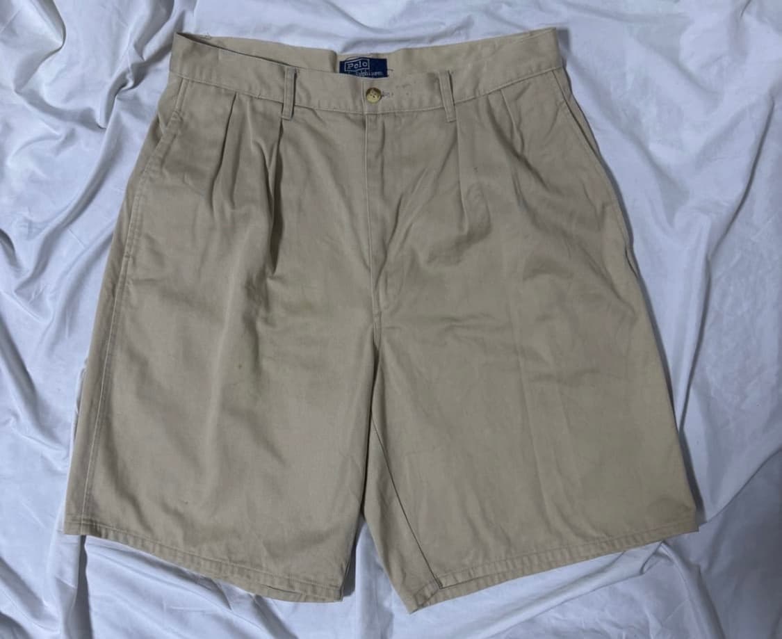 90s usa polo chino shorts 폴로 투턱 치노 쇼츠 상품이미지1