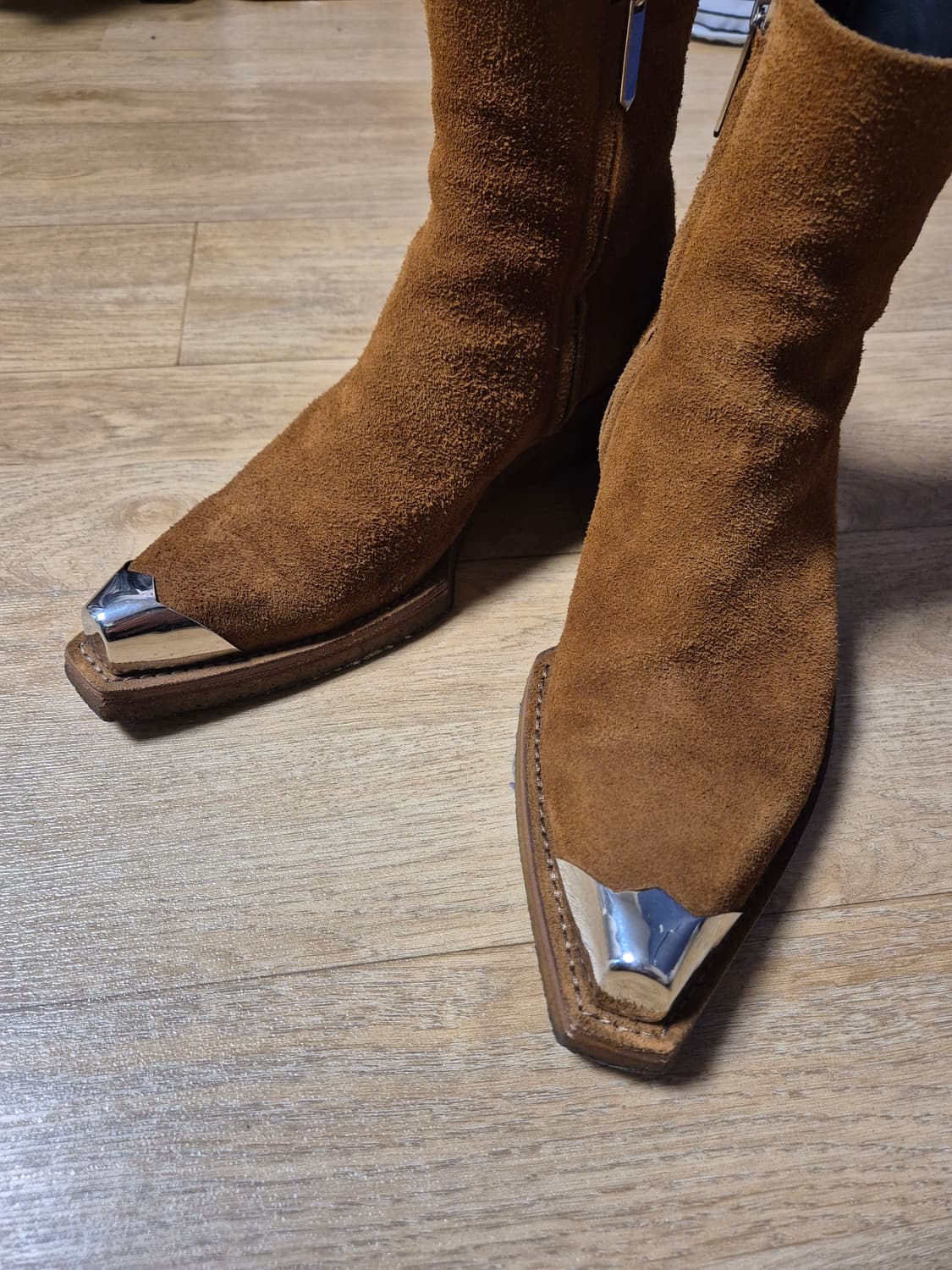 캘빈클라인 205w39nyc 스틸토 스웨이드 앵클 부츠 43.5 상품이미지2