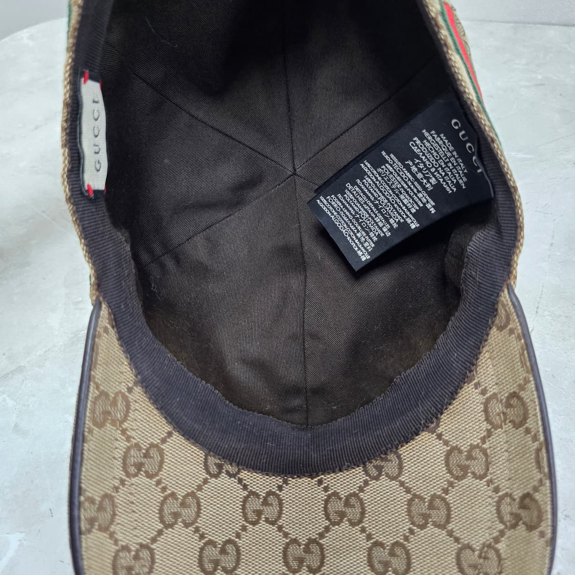 구찌 로고 볼캡 모자 L사이즈 판매 상품이미지5