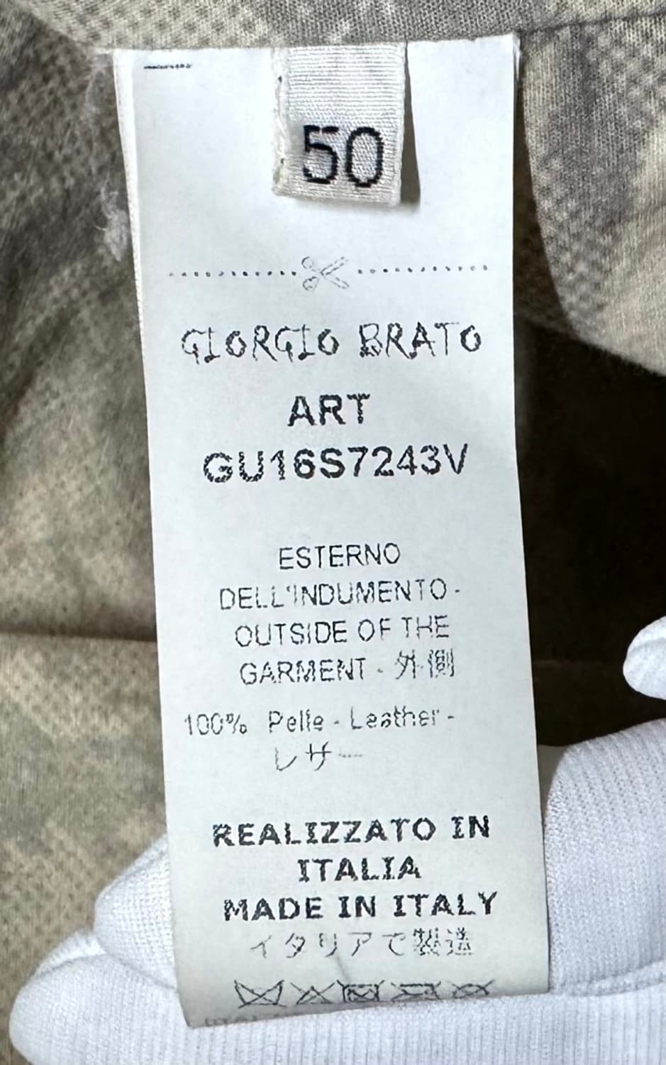 50 / Giorgio Brato 레더 자켓 상품이미지5