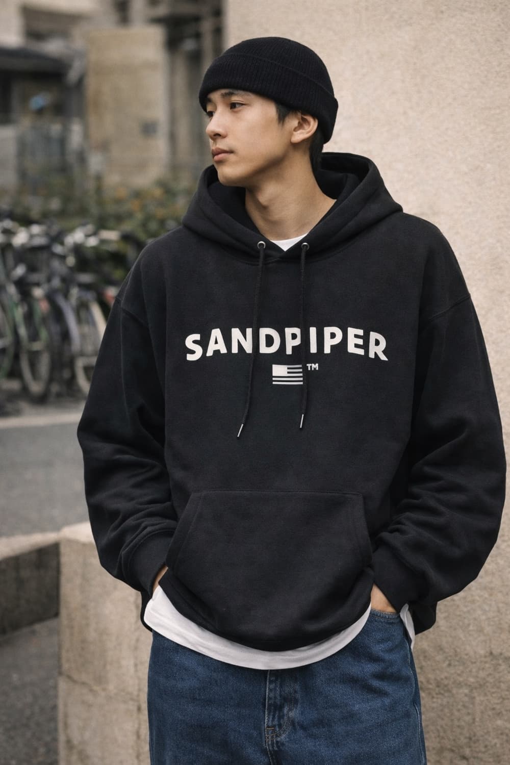 샌드파이퍼 로고후드3사이즈 상품이미지1