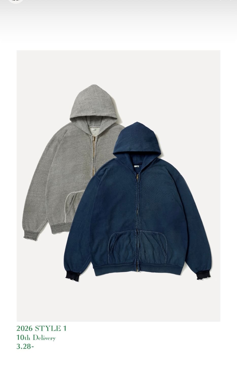 아프레쎄 26SAP-05-07 2사이즈 블루 교환 상품이미지1