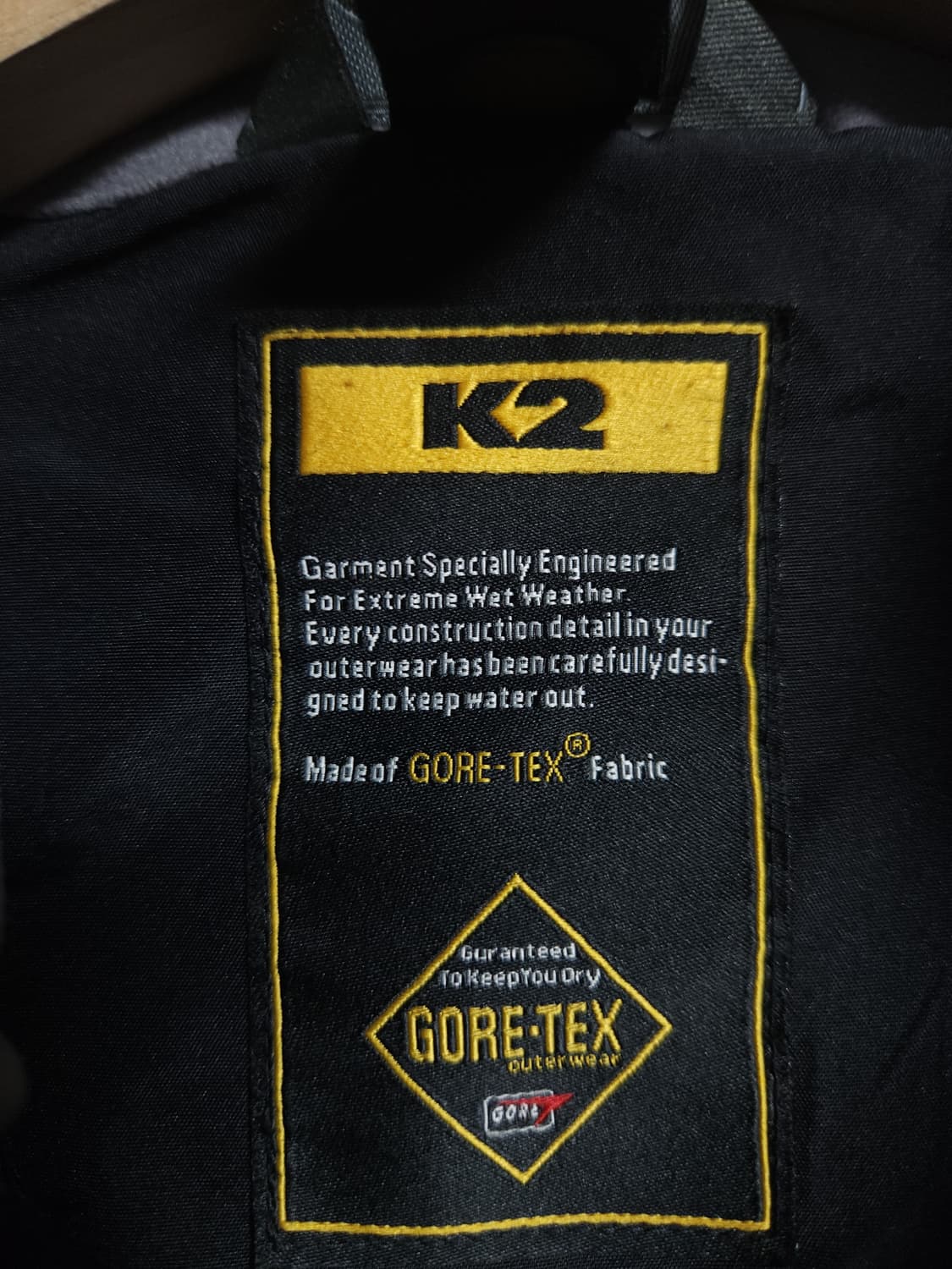 K2 고어텍스 바람막이 자켓, XL 상품이미지3