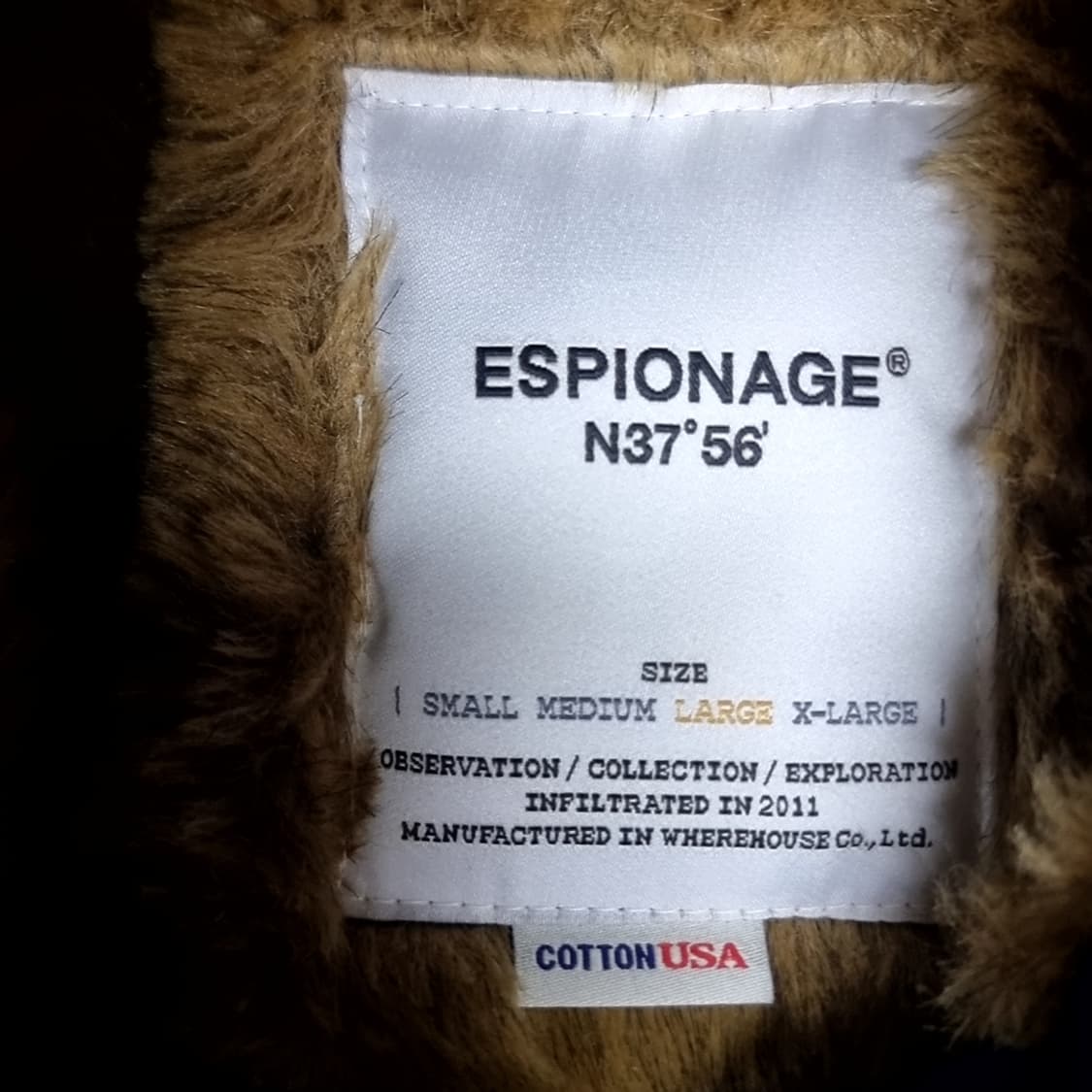 에스피오나지 N1 덱 자켓 네이비 퍼 카라(105) 상품이미지8