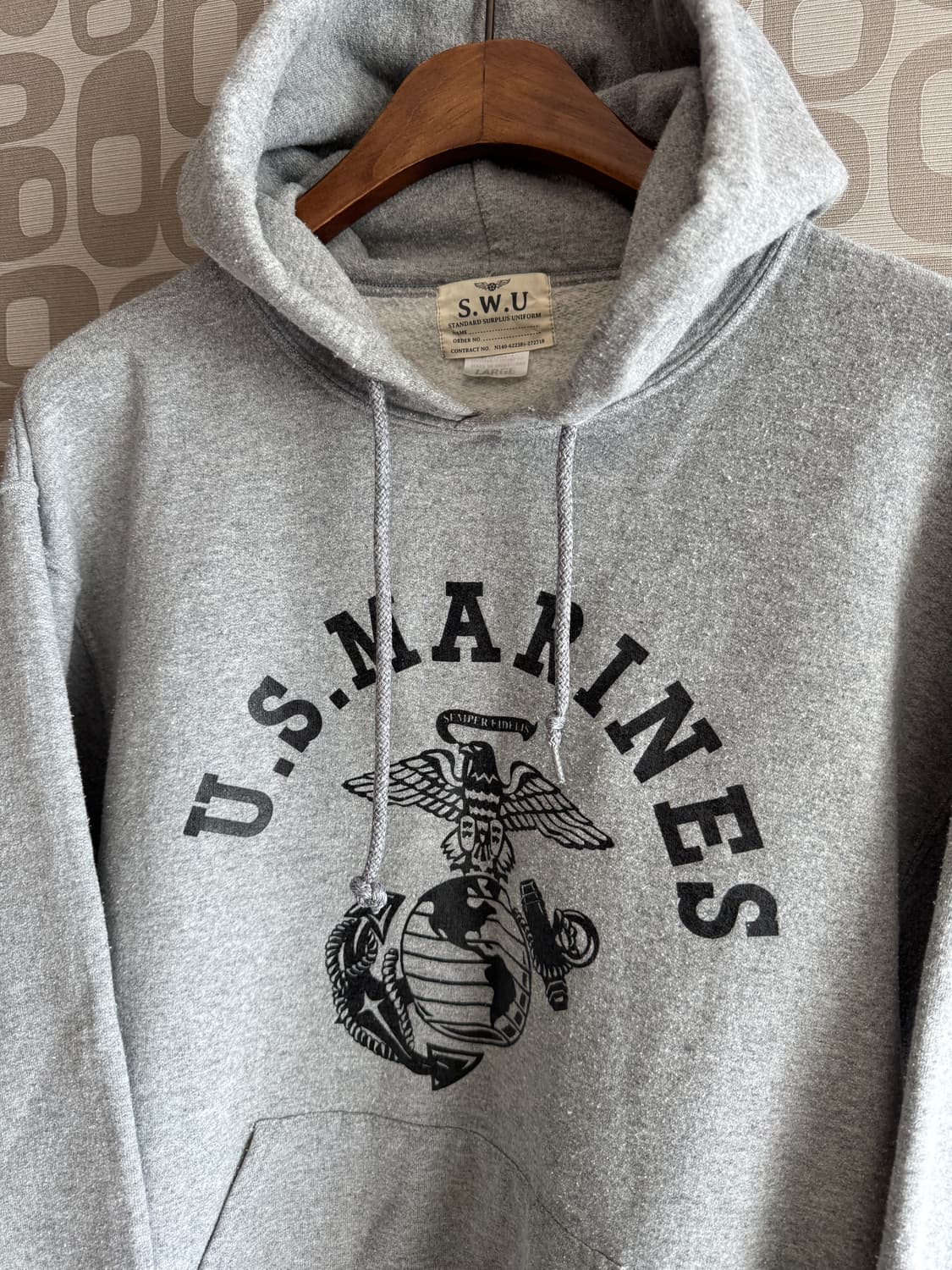 90s 밀리터리 USA SWU 미군 후드 L 상품이미지2