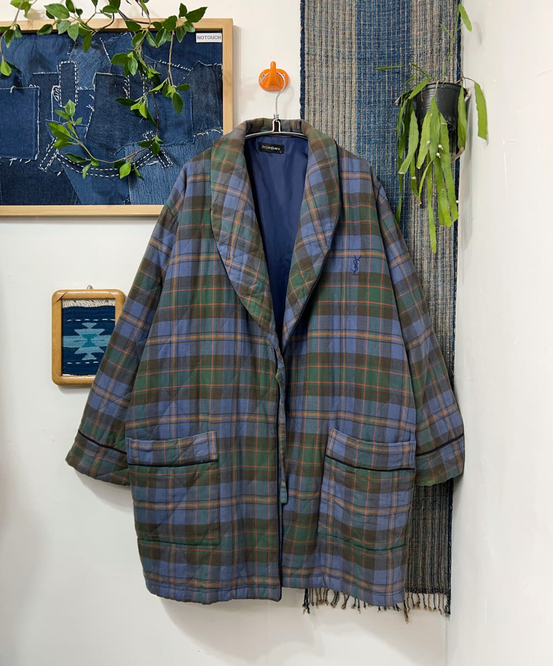 Yves Saint Laurent – Quilted Check Robe  상품이미지1
