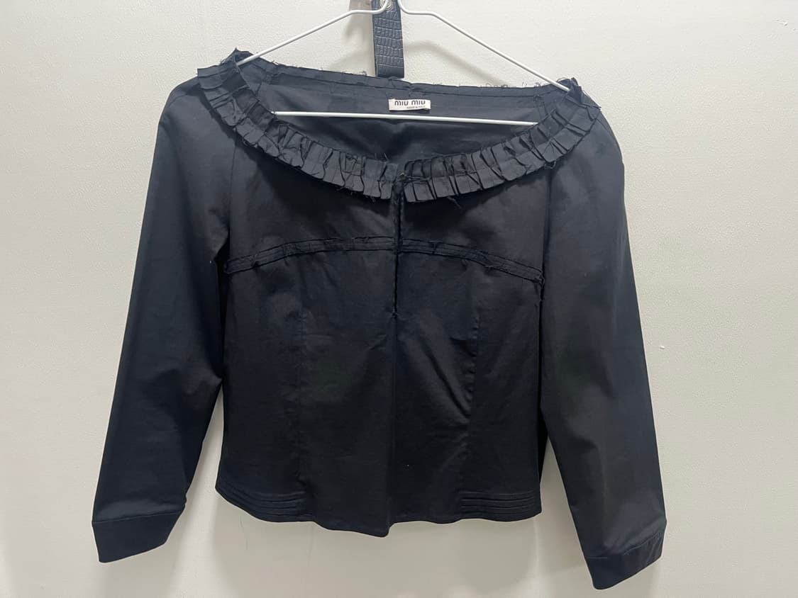 miumiu 프릴 블라우스 상품이미지1