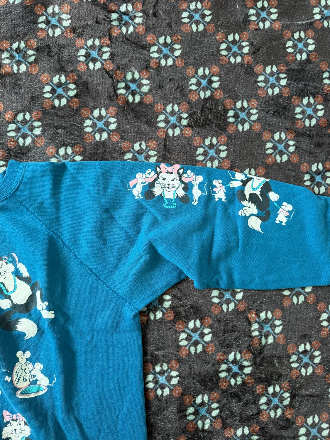 90s made in usa hanes sweatshirt 고양이 상품이미지3