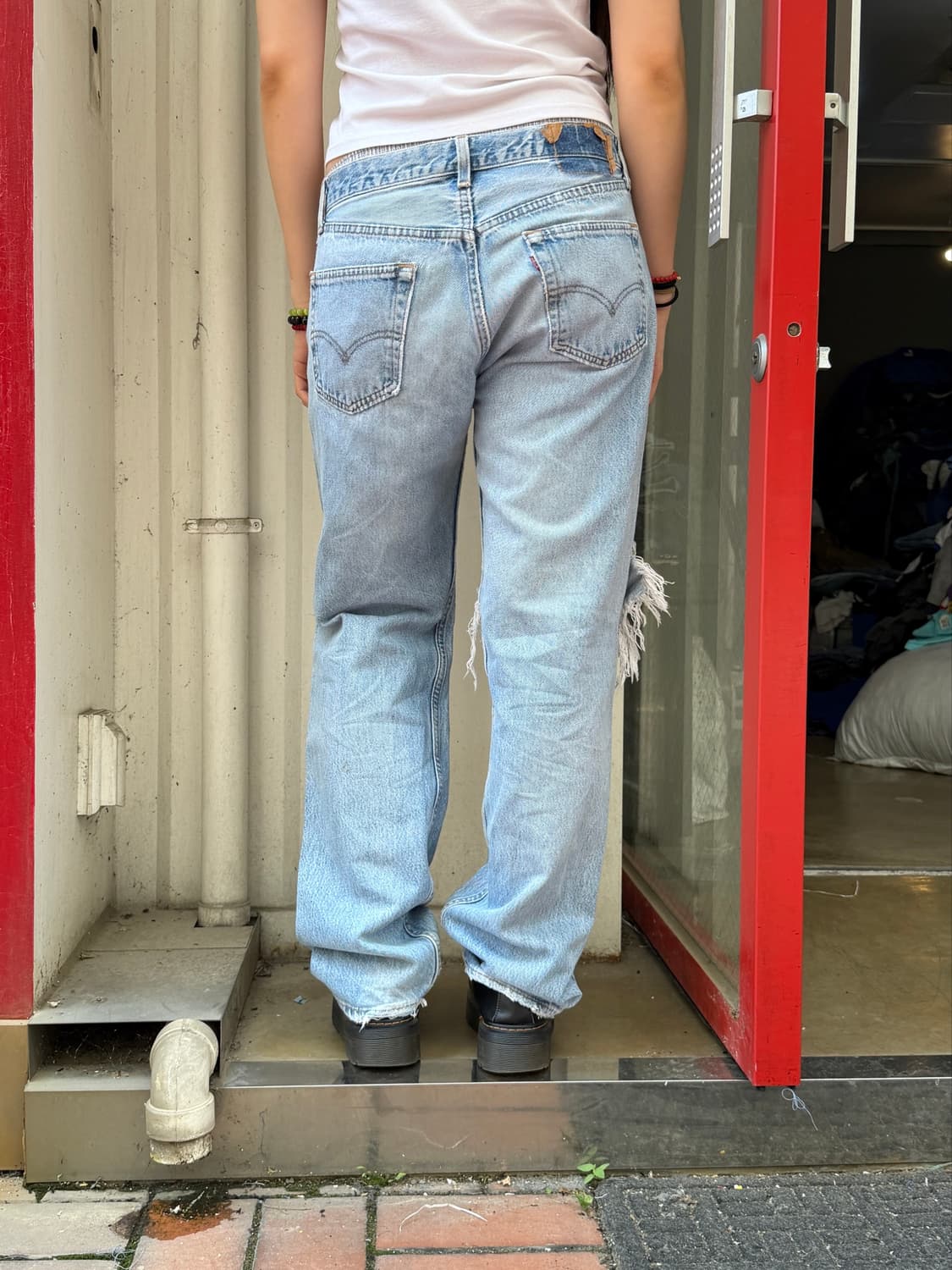 리바이스 501 디스트레스드 스트레이트핏 상품이미지7