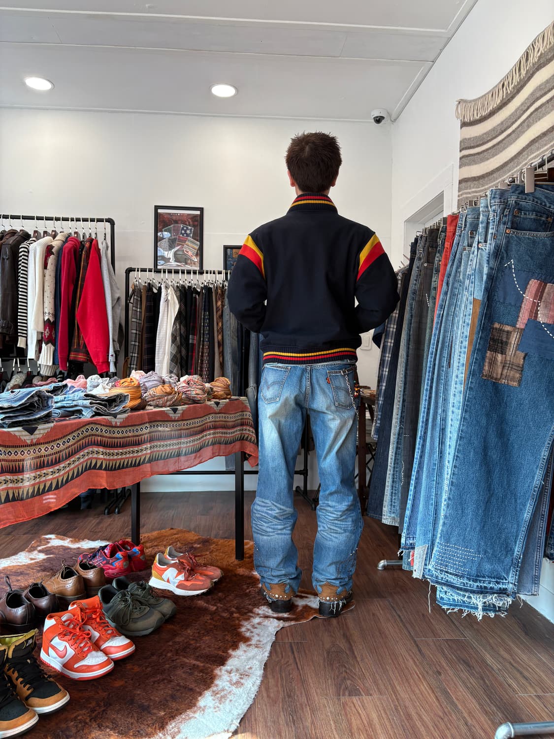 Japanese Vintage 울 혼방 바시티 자켓 상품이미지2