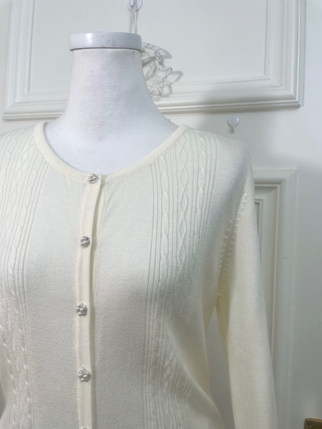 butter yellow pearl button spring cardig 상품이미지6