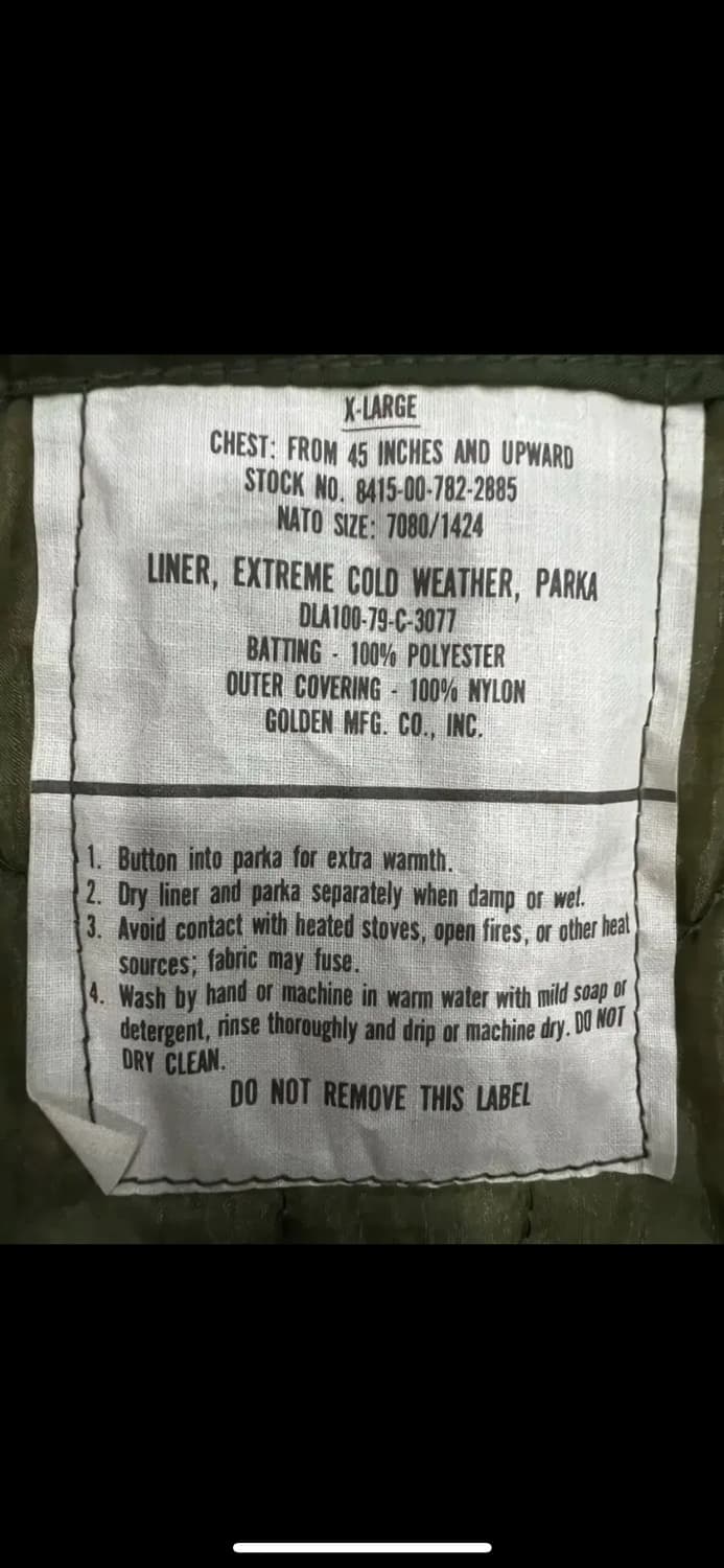 오리지널 M65 피쉬테일 파카 XL 상품이미지6