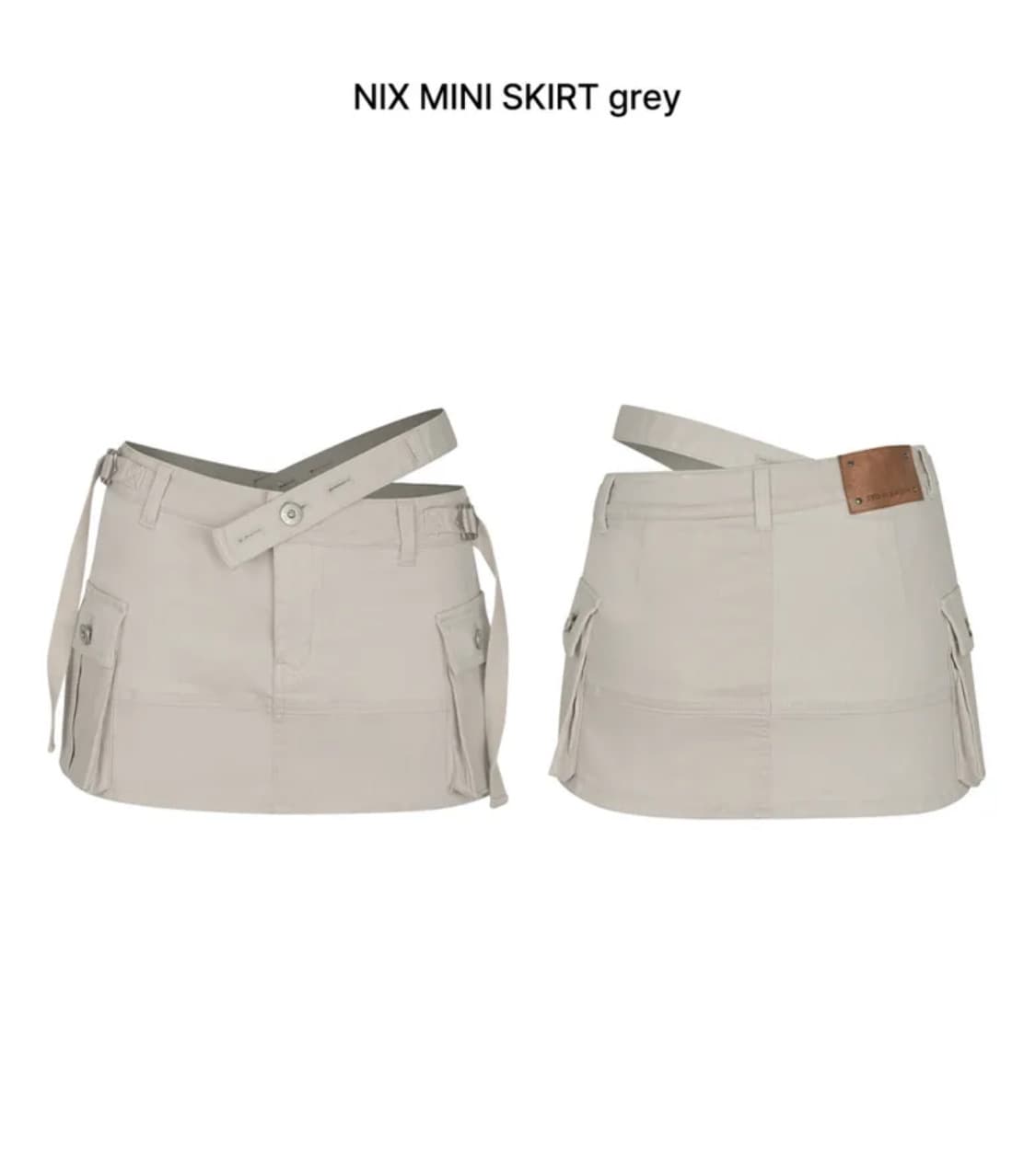 페인오어플레져 닉스 미니 스커트 그레이 S 페오플 상품이미지4