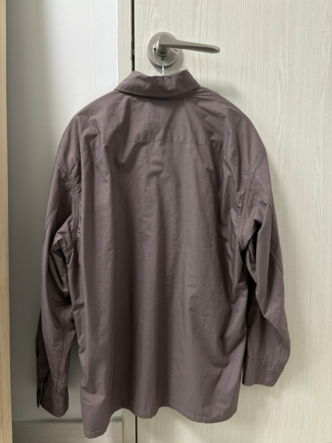 유니클로 U 유틸리티 셔츠 퍼플 S 상품이미지4