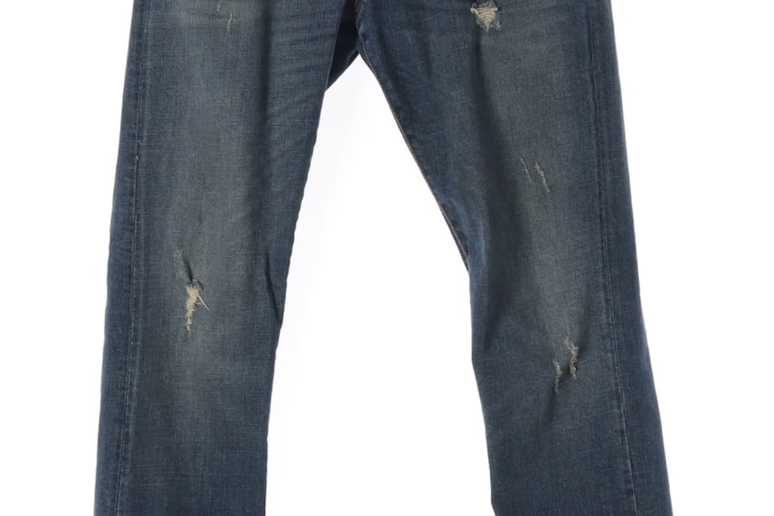 로이로저스 시그니처 삼각로고 슬림핏 워싱 데님 32 상품이미지4