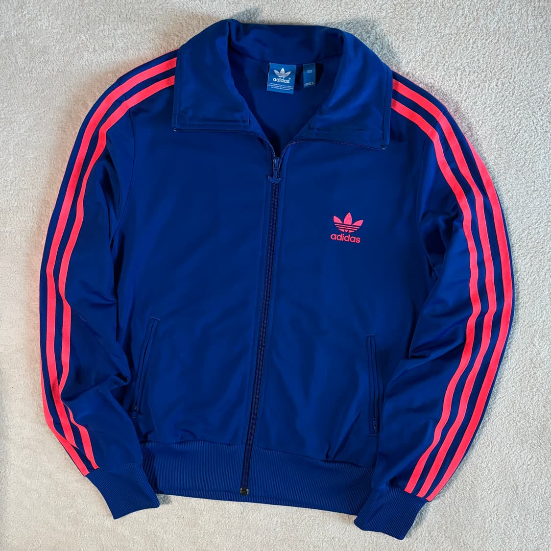 [100] 아디다스 파이어버드 블루 스몰로고 져지 상품이미지1