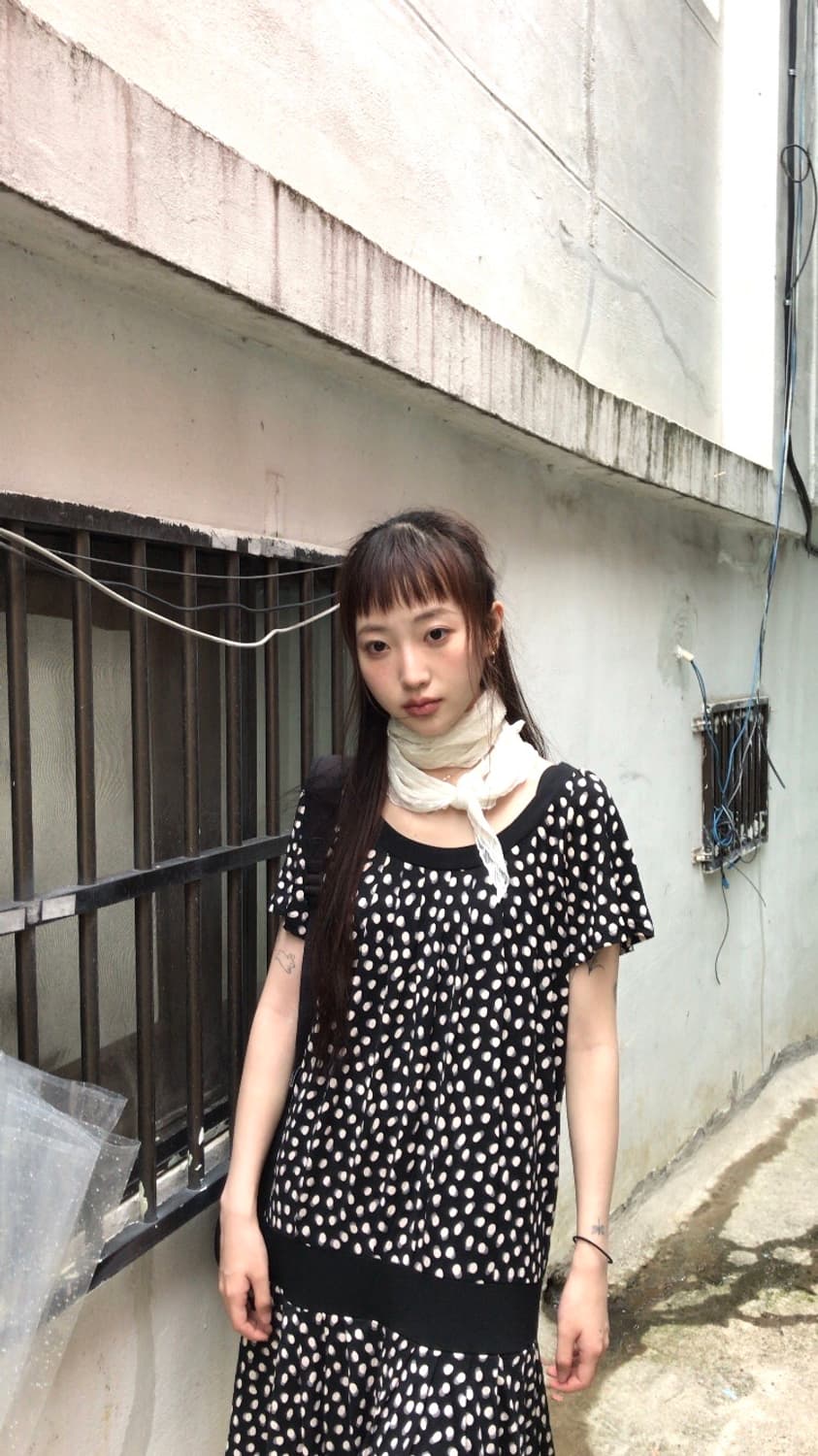 dot frill one piece  상품이미지2