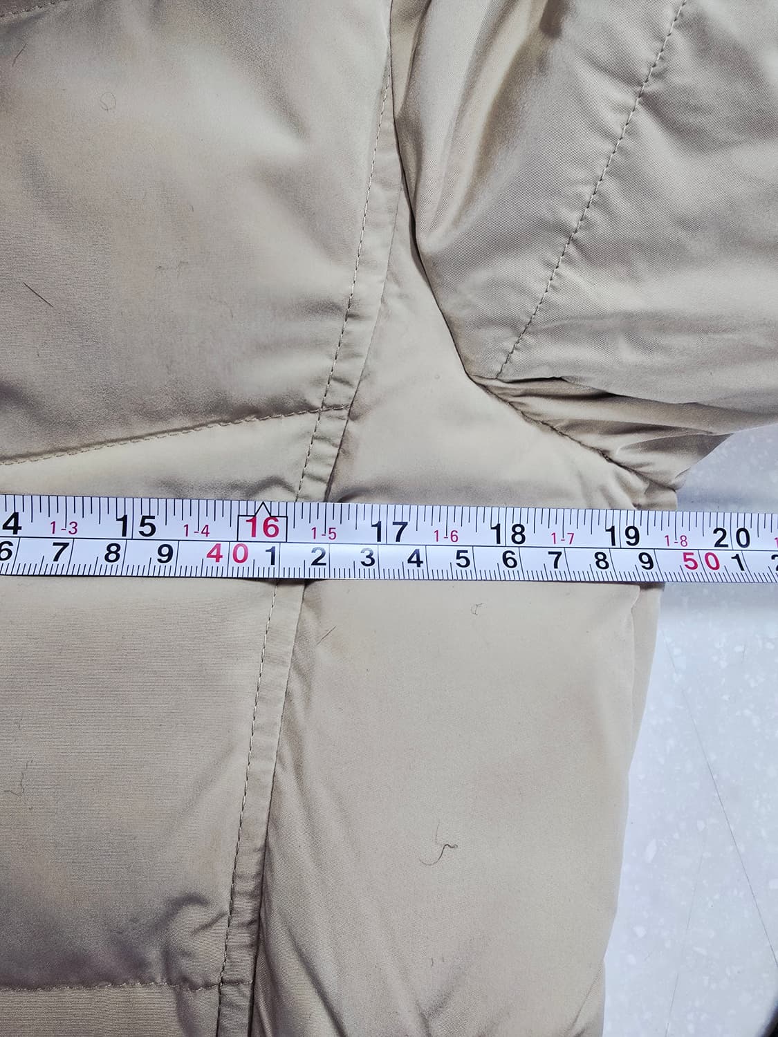 LBL 사가폭스퍼 롱패딩 베이지 상품이미지7