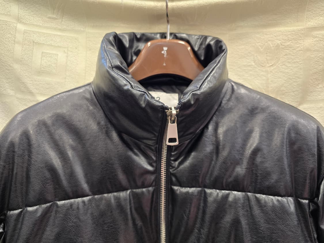 R2 스튜디오 레더 패딩 점퍼 블랙 100~105 상품이미지2