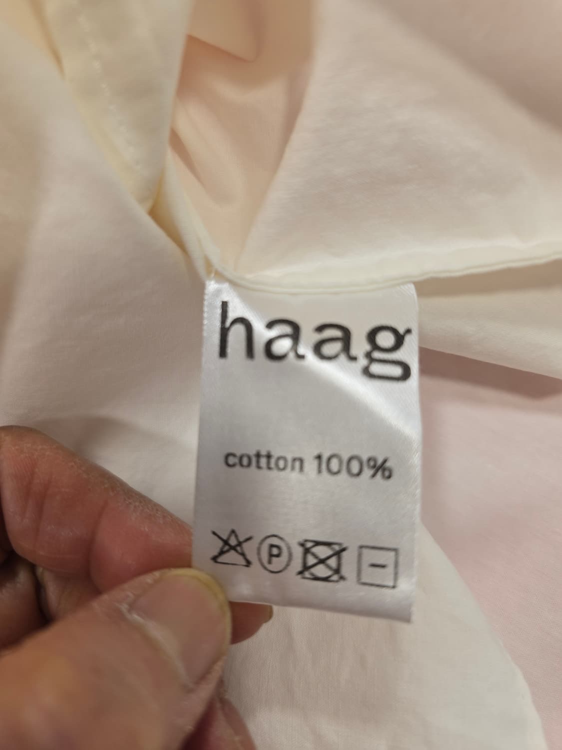 거의새거) 헤이그 haag 화이트 코튼 셔츠 프리사이즈 상품이미지9