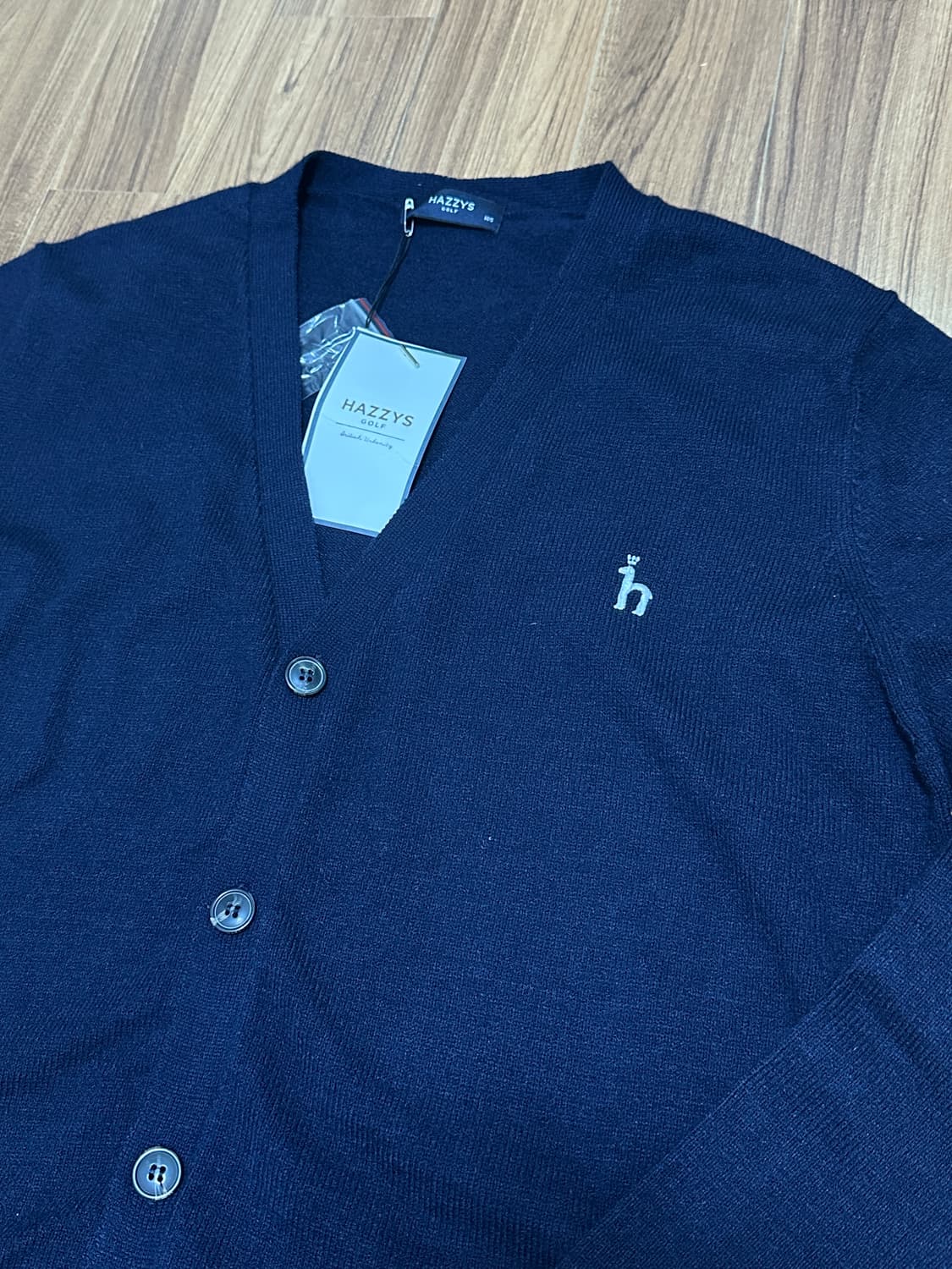 헤지스골프 카카오택시 브이넥 네이비 가디건 105 상품이미지2