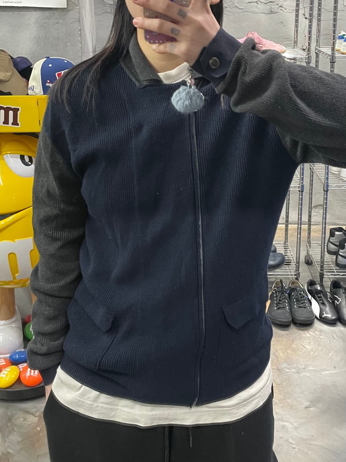 솔리드 옴므 니트 집업 상품이미지8