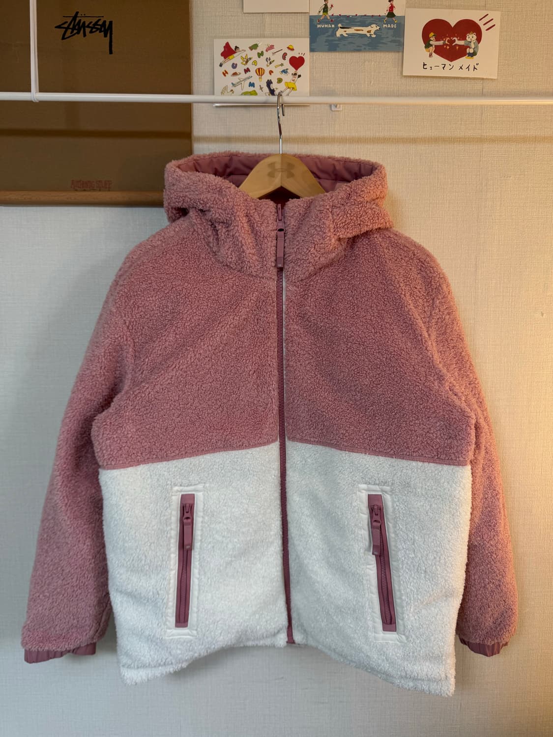 [95]K2 수지 리버시블 구스다운 후리스 패딩자켓 상품이미지4