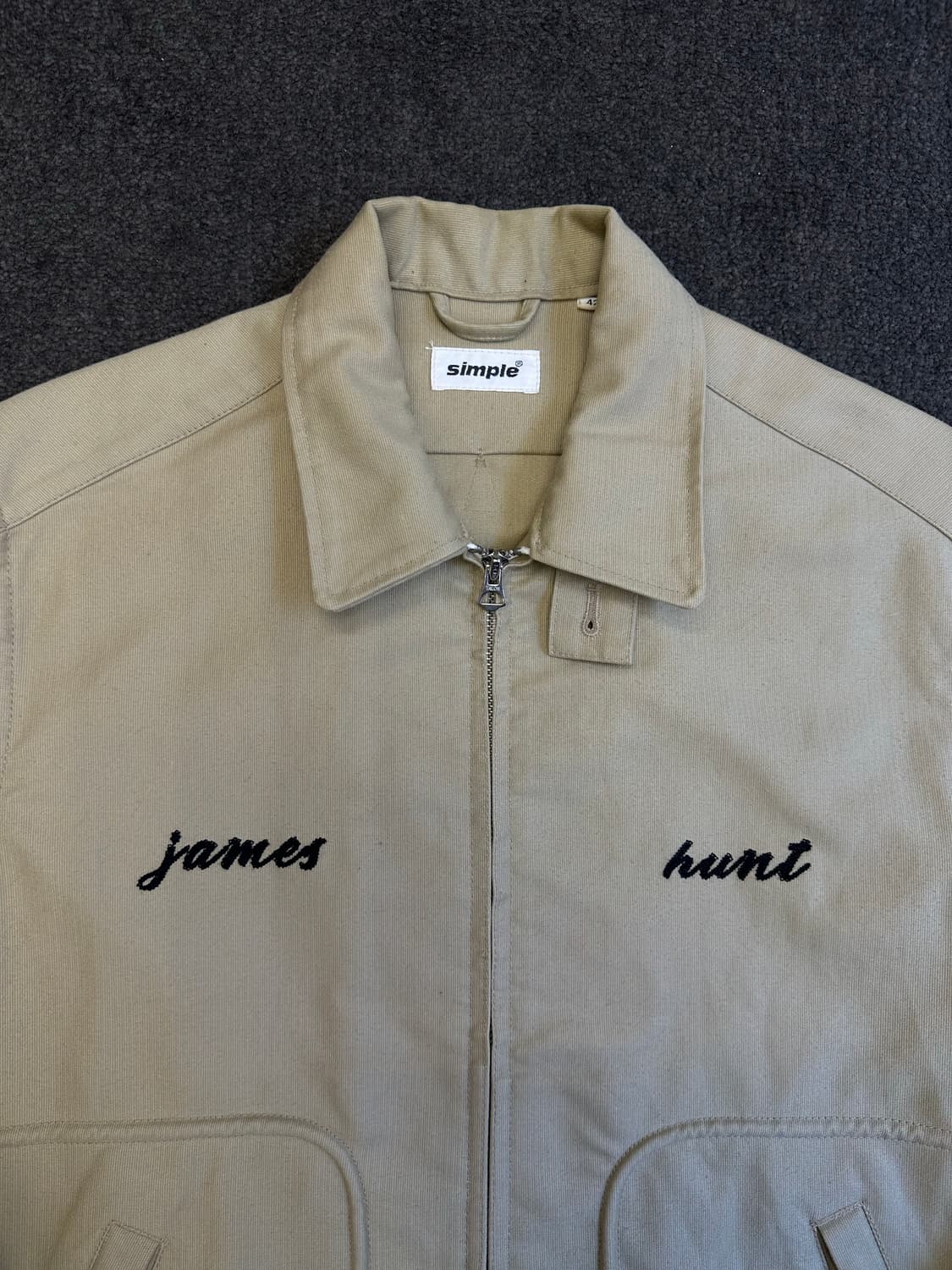 Simple Clothes  James Hunt 자수 자켓 42(XL) 상품이미지2