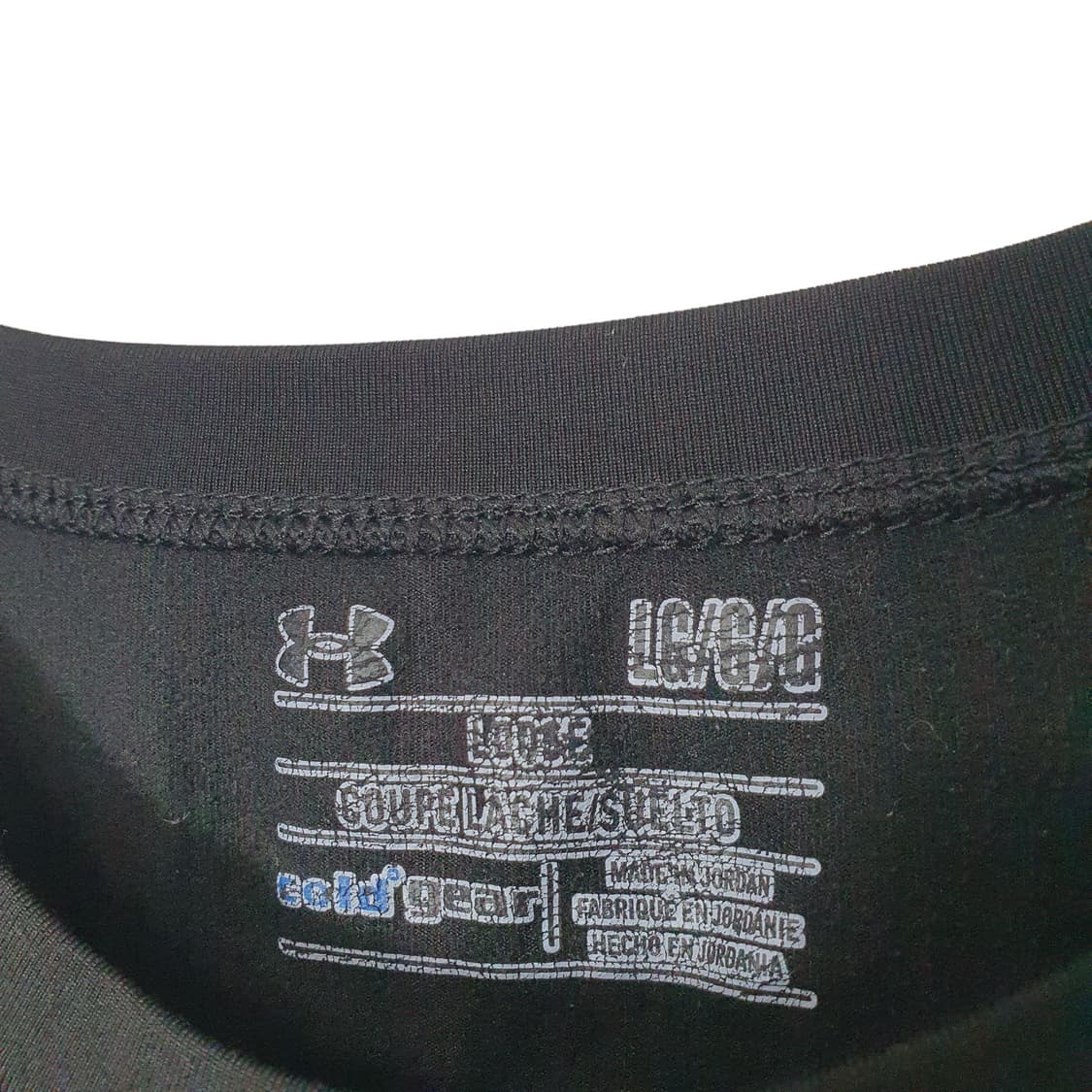 (L사이즈) 남녀공용 언더아머 기능성 블랙 티셔츠 최상 상품이미지3