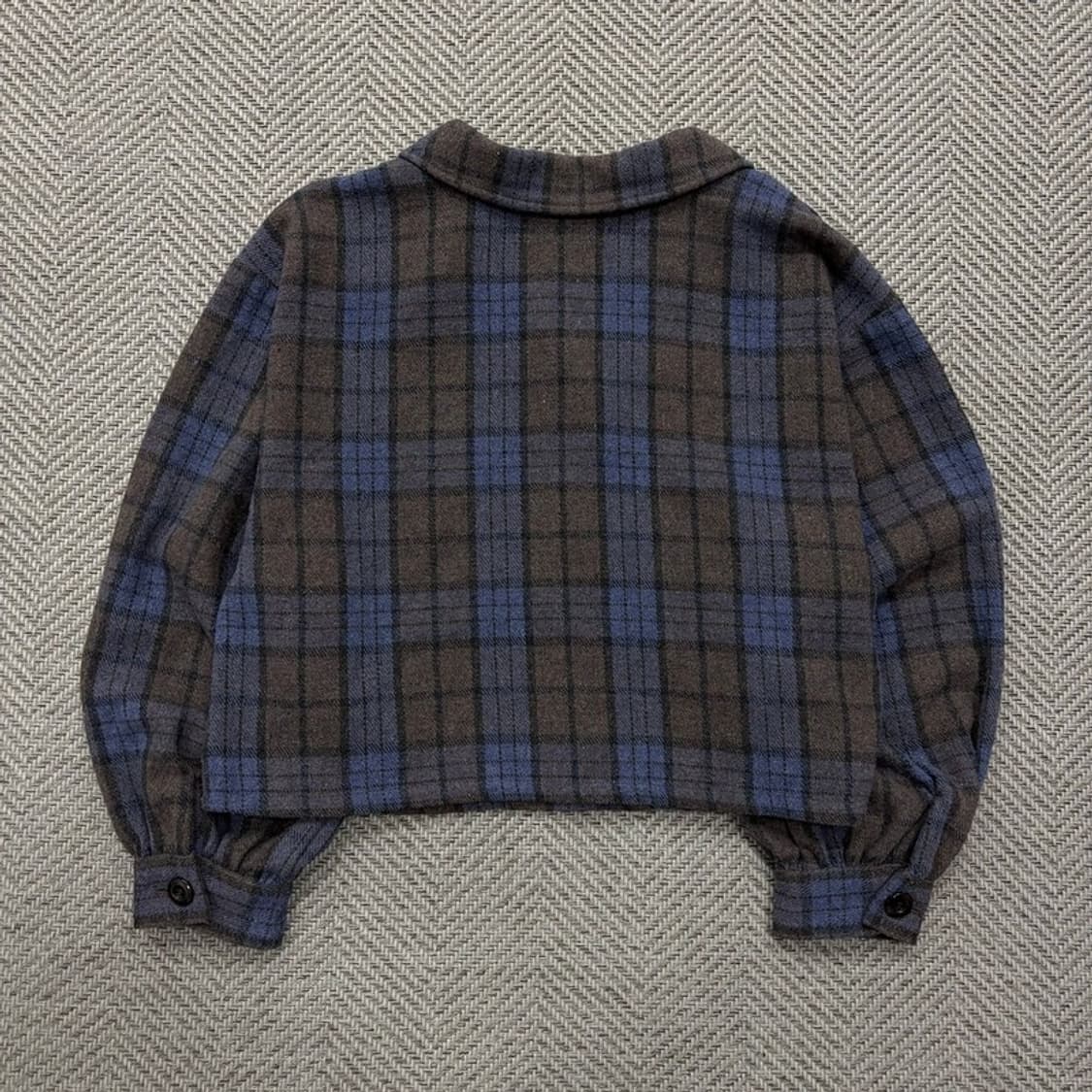 Heather 크롭체크셔츠 v1932 상품이미지2