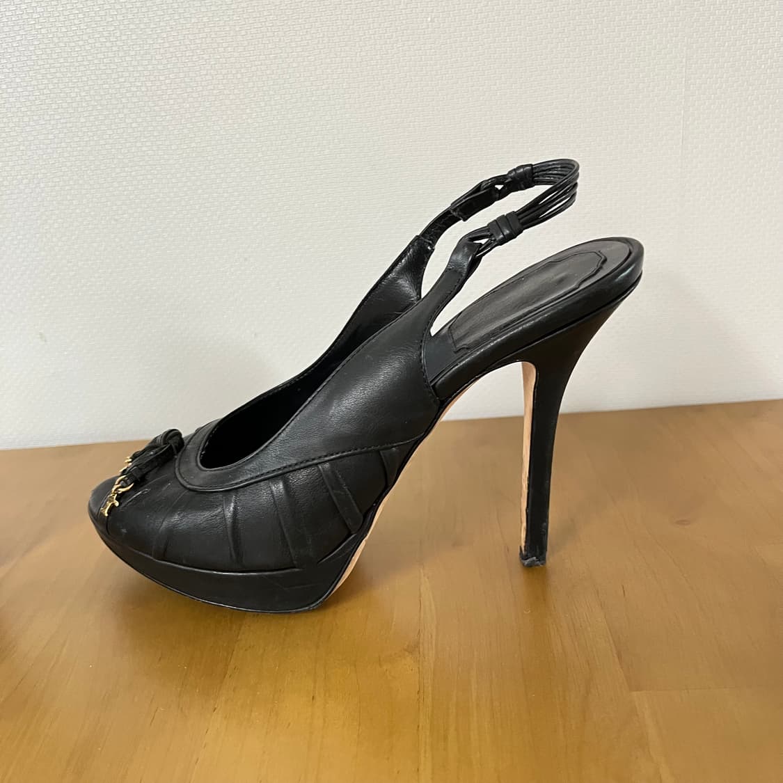 DIOR 디올 블랙 구두 슬링백 36 상품이미지3